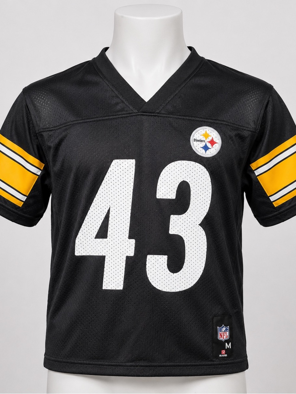 Boys’ NFL Team Apparel Pittsburgh Steelers Polamalu Jersey Youth Size M